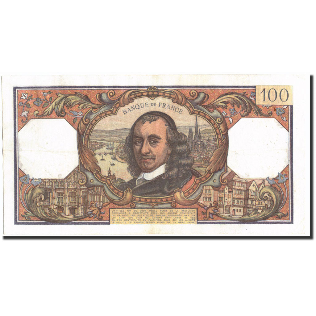 Banknote, France, 100 Francs, 1968, 1968-01-04, AU(55-58), KM:149c