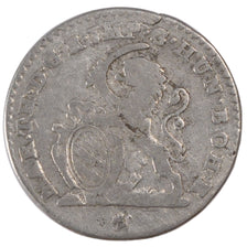 Belgium, 2 Escalins, 1751, Bruges, KM #16, VF(20-25), Silver, 9.55