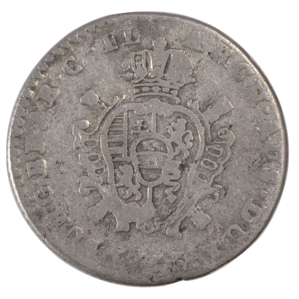 Belgium, 2 Escalins, 1751, Bruges, KM #16, VF(20-25), Silver, 9.55