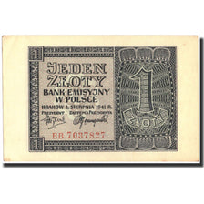 Banconote, Polonia, 1 Zloty, 1941, KM:99, 1941-08-01, SPL-