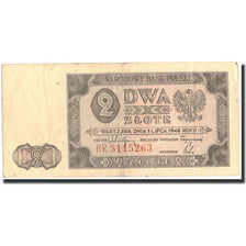 Poland, 2 Zlote, 1948, 1948-07-01, KM:134, EF(40-45)