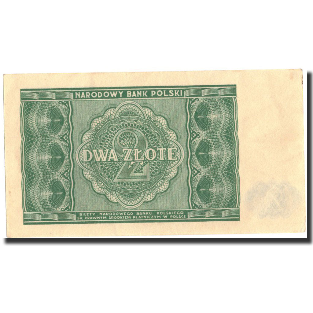 Poland, 2 Zlote, 1946, 1946-05-15, KM:124, AU(50-53)
