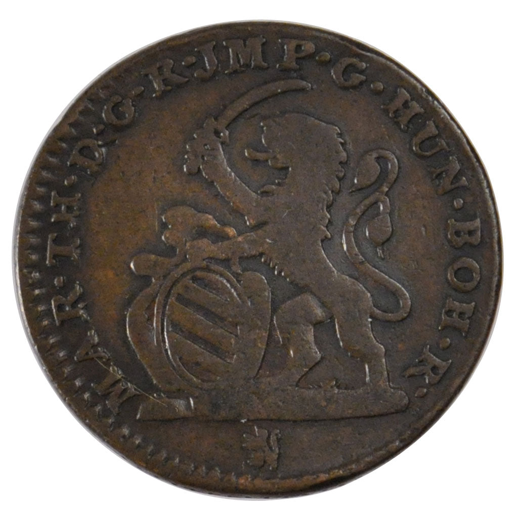 AUSTRIAN NETHERLANDS, 2 Escalins, 2 Schellings, 1751, Bruges, KM #16,...