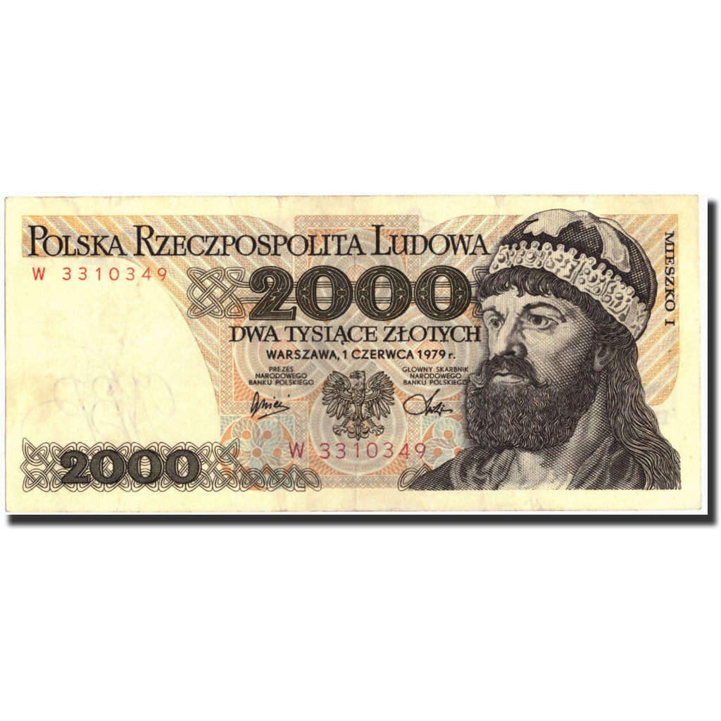 Poland, 2000 Zlotych, 1979, 1979-06-01, KM:147b, AU(55-58)