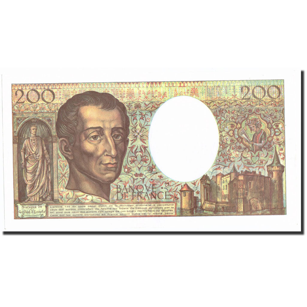 Banknote, France, 200 Francs, 1992, 1992, UNC(63), KM:155e