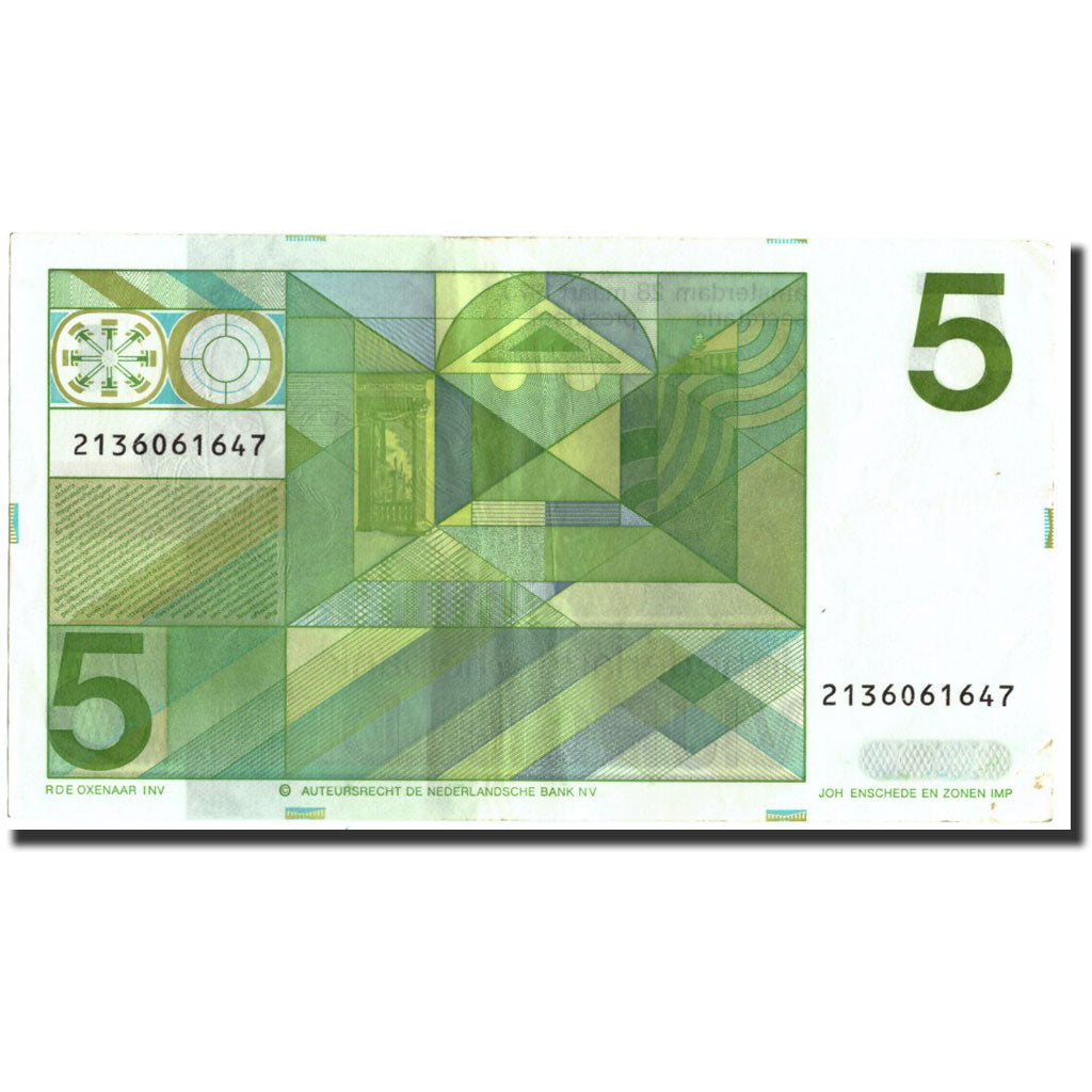 Banknote, Netherlands, 5 Gulden, 1973, 1973-03-28, KM:95a, AU(50-53)