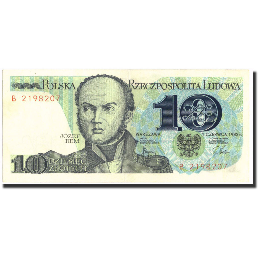 Banconote, Polonia, 10 Zlotych, 1982, KM:148a, 1982-06-01, BB+
