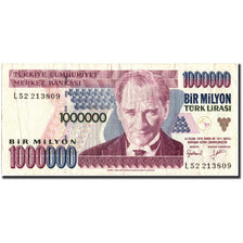 Banknote, Turkey, 1,000,000 Lira, 1970, 1970, KM:213, AU(50-53)
