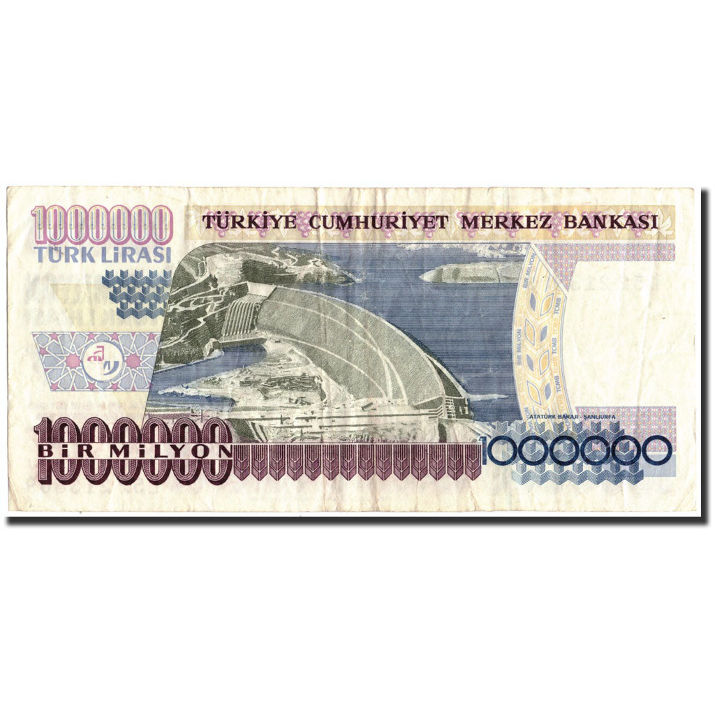 Banknote, Turkey, 1,000,000 Lira, 1970, 1970, KM:213, AU(50-53)