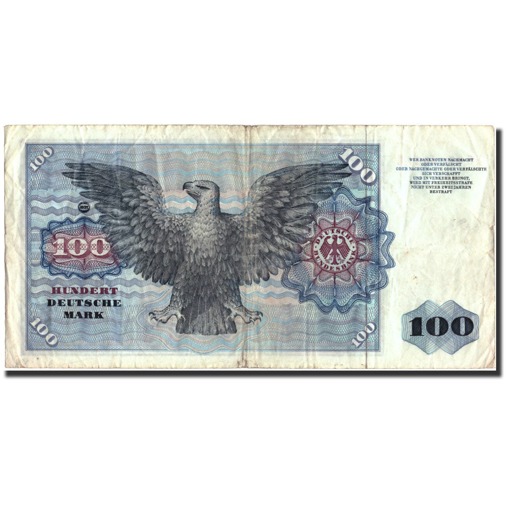Banknote, GERMANY - FEDERAL REPUBLIC, 100 Deutsche Mark, 1977, 1977, KM:34b