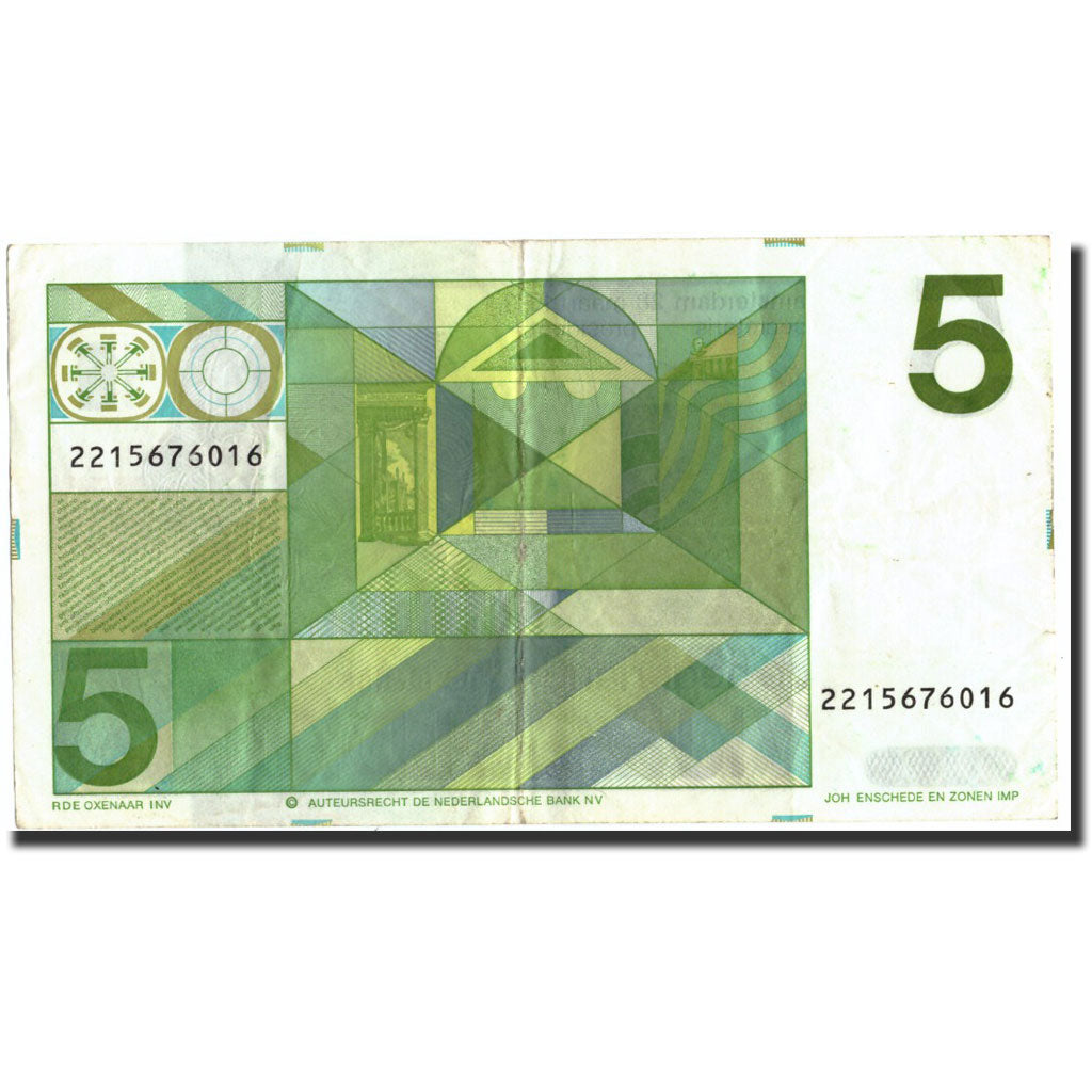 Banknote, Netherlands, 5 Gulden, 1973, 1973-03-28, KM:95a, AU(50-53)