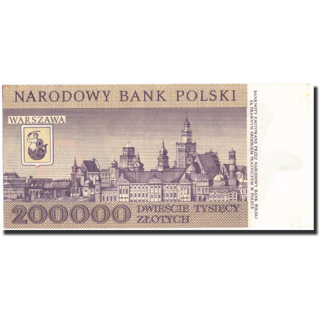 Poland, 200,000 Zlotych, 1989, 1989-02-01, KM:155a, UNC(65-70)