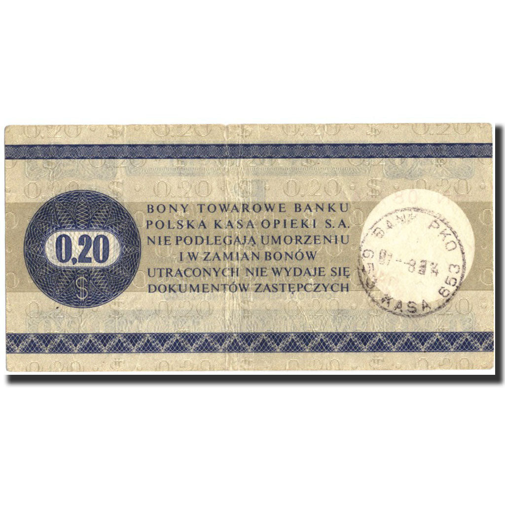 Poland, 20 Cents, 1979, 1979, KM:FX38, AU(50-53)