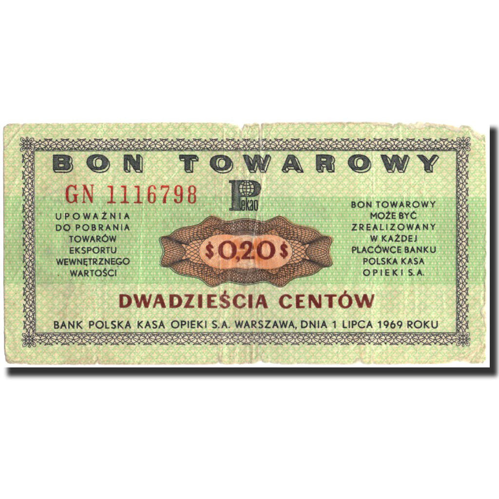 Poland, 20 Cents, 1979, 1979, KM:FX25, VF(20-25)