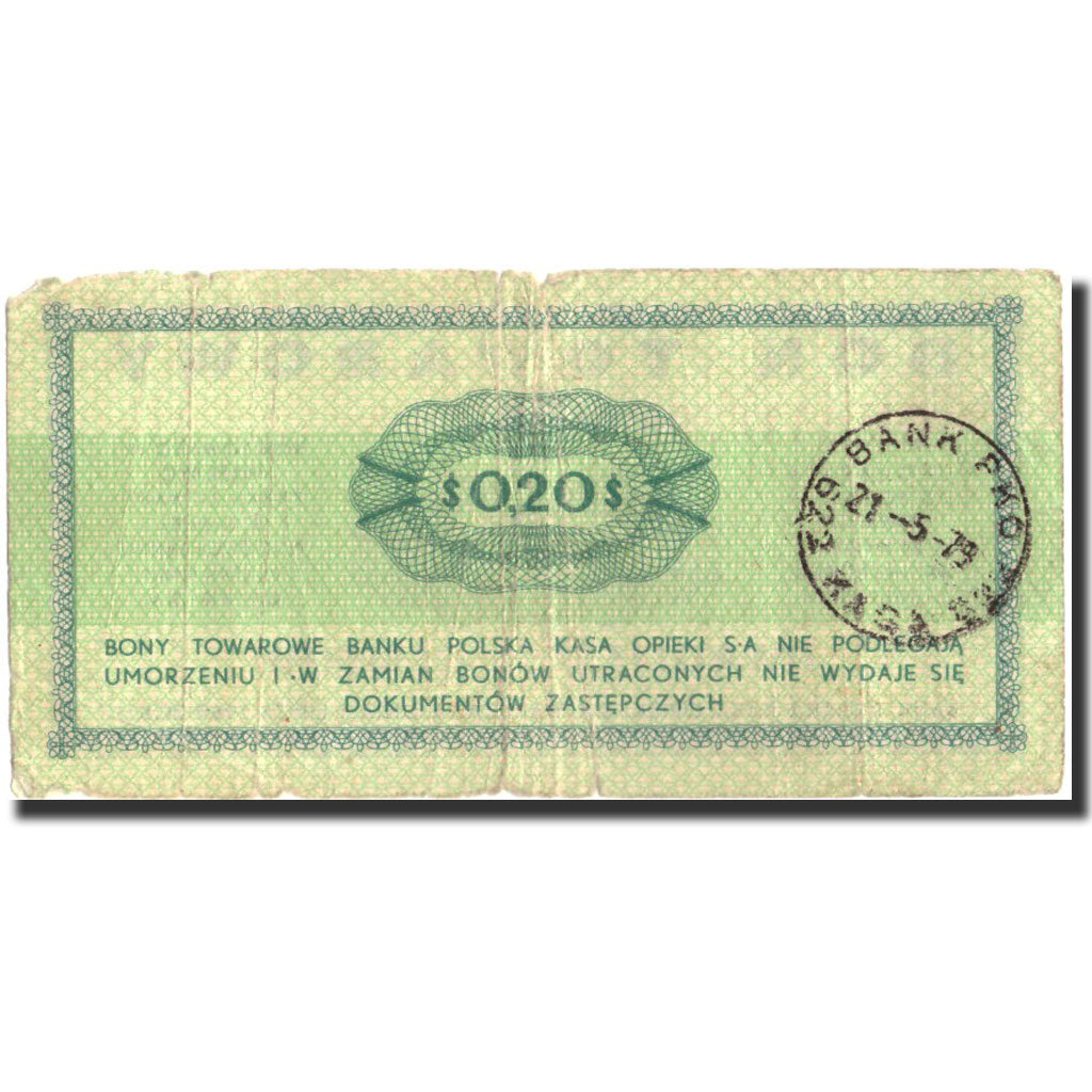 Poland, 20 Cents, 1979, 1979, KM:FX25, VF(20-25)