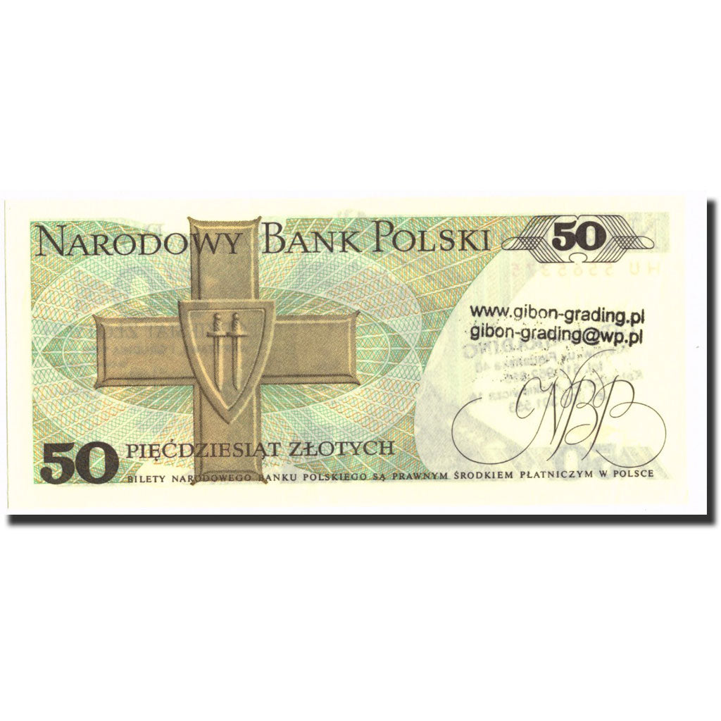 Banknote, Poland, 50 Zlotych, 1988, 1988-12-01, KM:142c, UNC(64)