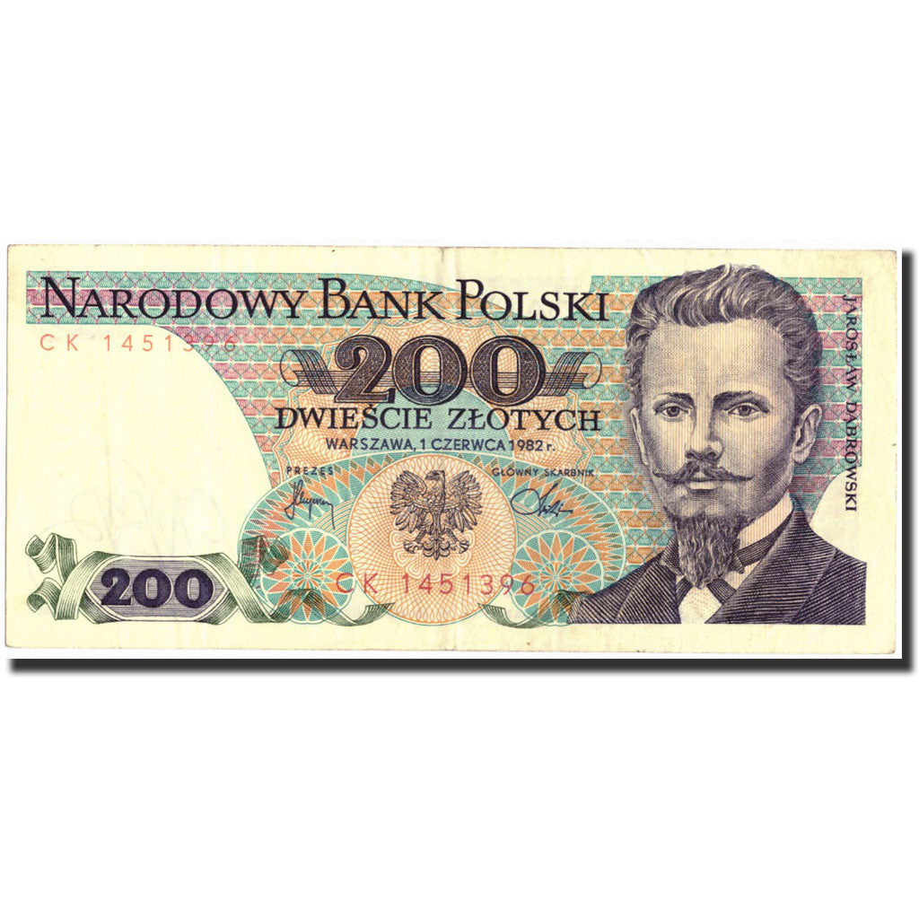 Banknote, Poland, 200 Zlotych, 1982, 1982-06-01, KM:144b, AU(50-53)