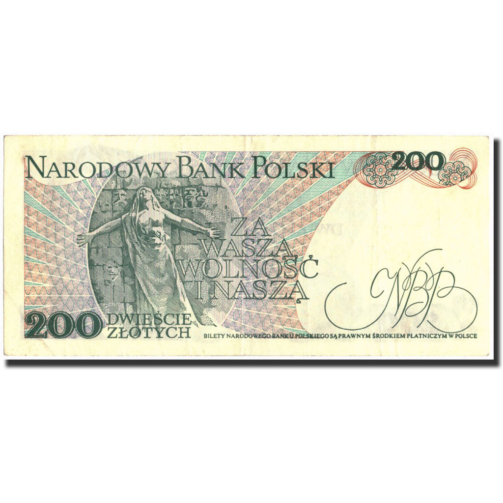 Banknote, Poland, 200 Zlotych, 1982, 1982-06-01, KM:144b, AU(50-53)