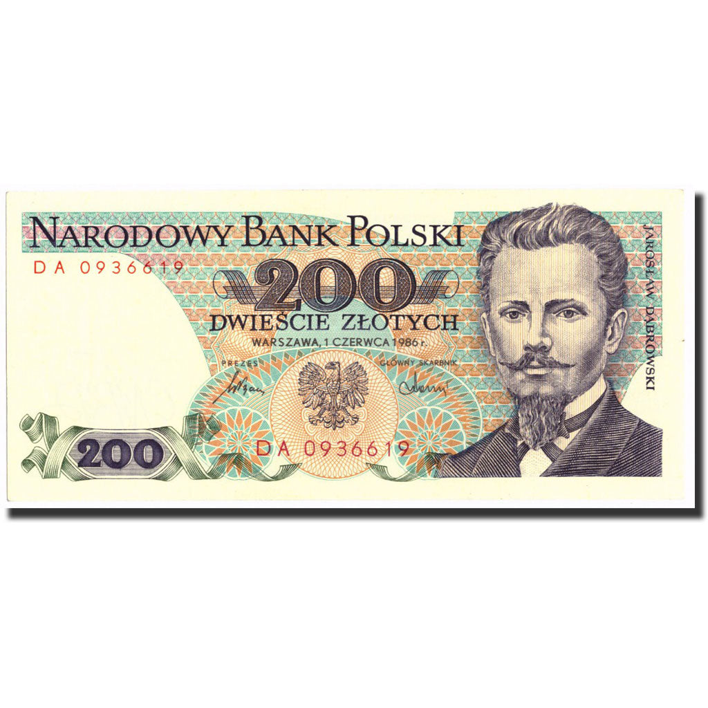 Poland, 200 Zlotych, 1982, 1982-06-01, KM:144b, UNC(65-70)