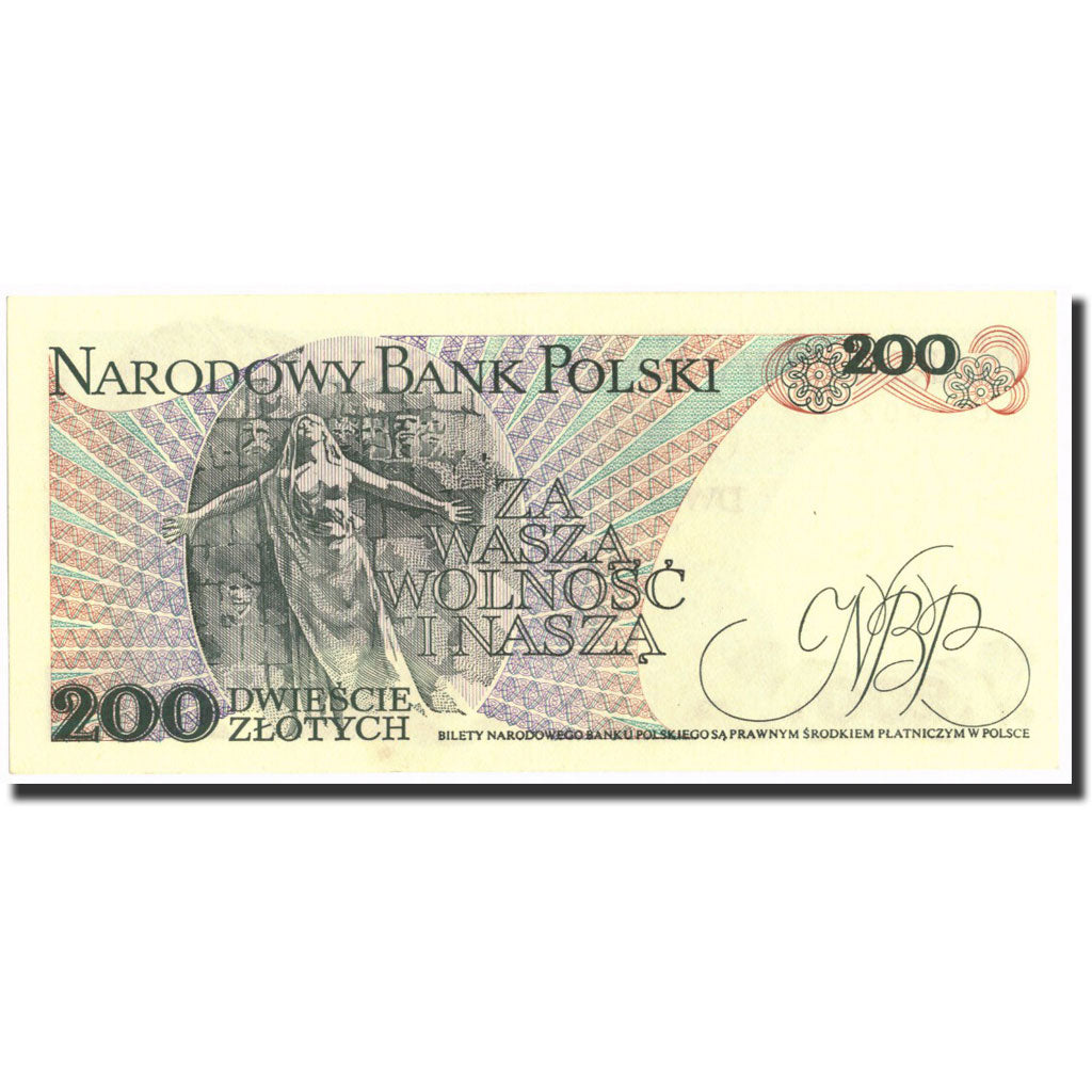 Banknote, Poland, 200 Zlotych, 1982, 1988, KM:144b, UNC(64)