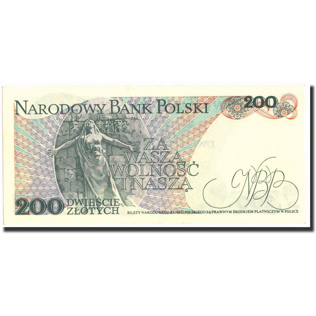 Geldschein, Polen, 200 Zlotych, 1982, 1982-06-01, KM:144b, SS+