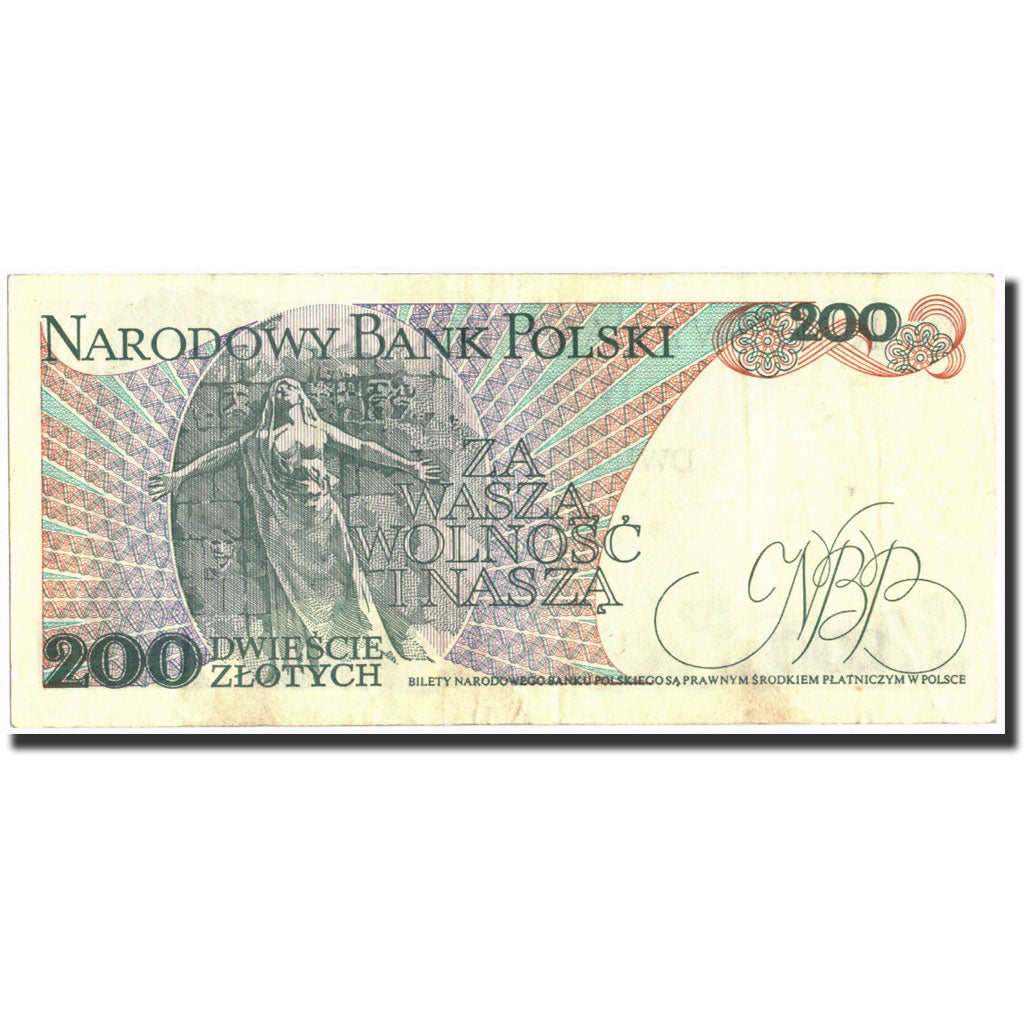 Banknote, Poland, 200 Zlotych, 1982, 1982-06-01, KM:144b, AU(50-53)