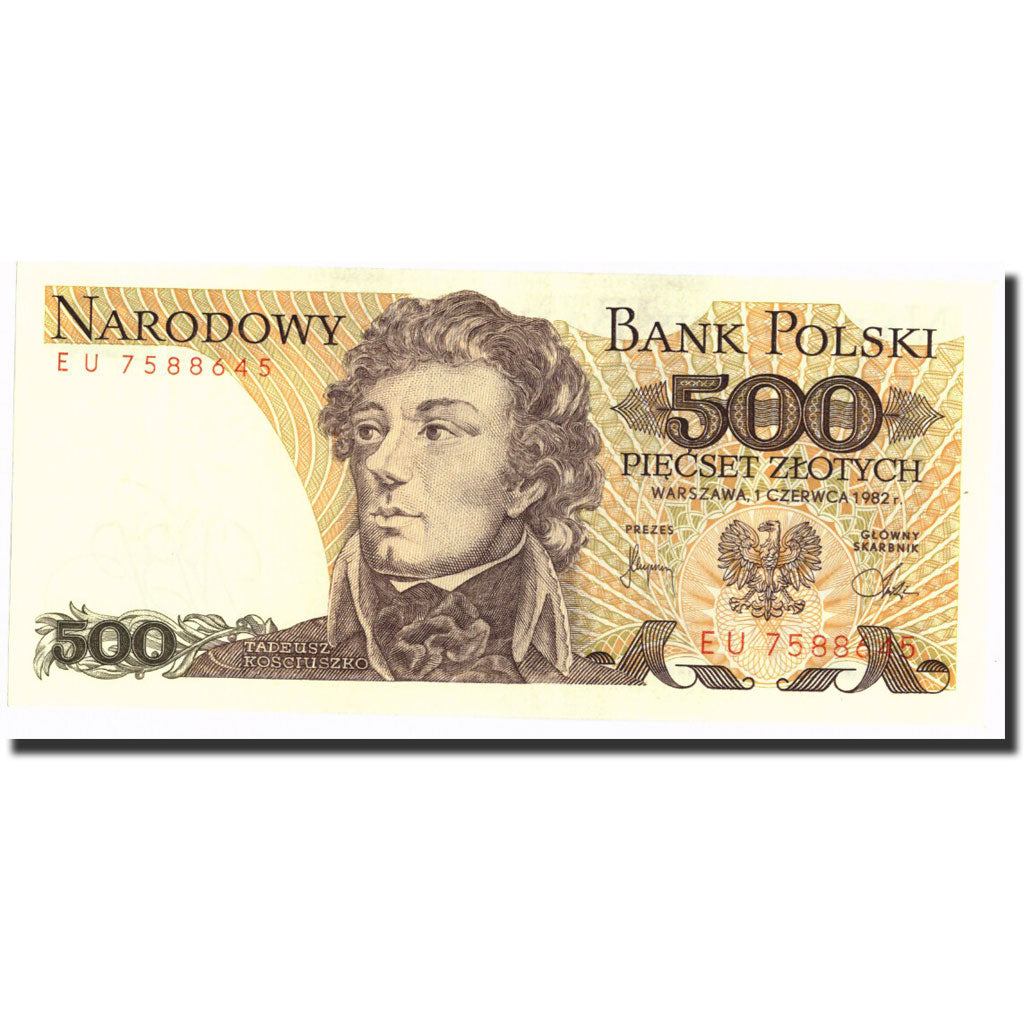 Billete, 500 Zlotych, 1982, Polonia, KM:145d, 1982-06-01, EBC