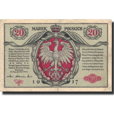 Banknote, Poland, 20 Marek, 1917, 1917, KM:14, EF(40-45)