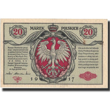 Banconote, Polonia, 20 Marek, 1917, KM:14, 1917, BB+