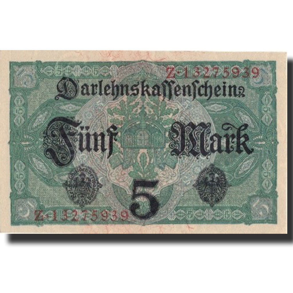 Germany, 5 Mark, 1917, KM:56a, 1917-08-01, UNC(63)