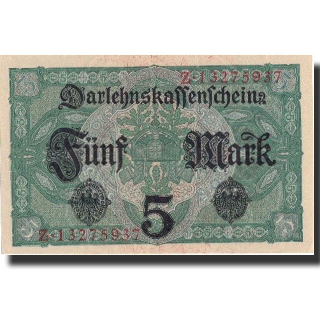 Germany, 5 Mark, 1917, KM:56a, 1917-08-01, UNC(64)