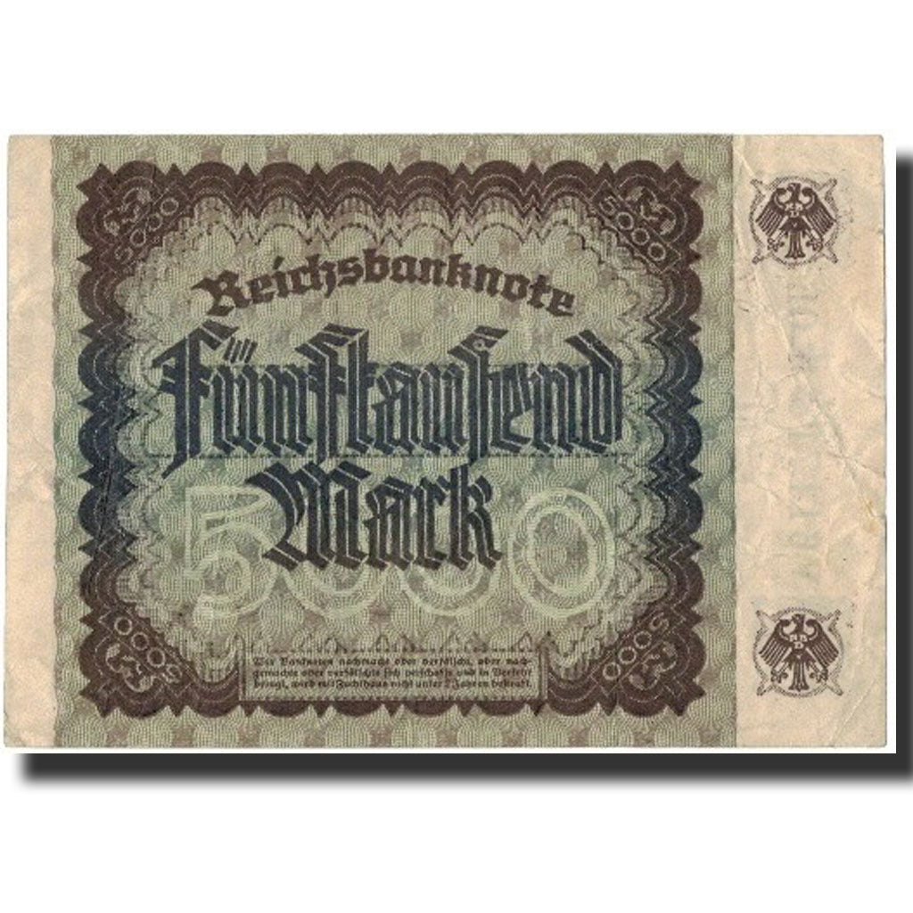 Banknot, Niemcy, 5000 Mark, 1922, 1922-12-02, KM:81a, EF(40-45)