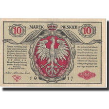 Billet, Pologne, 10 Marek, 1917, 1917, KM:12, TTB