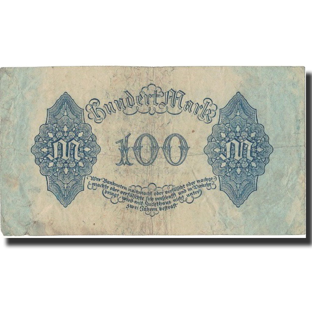 Banknot, Niemcy, 100 Mark, 1922, 1922-08-04, KM:75, EF(40-45)