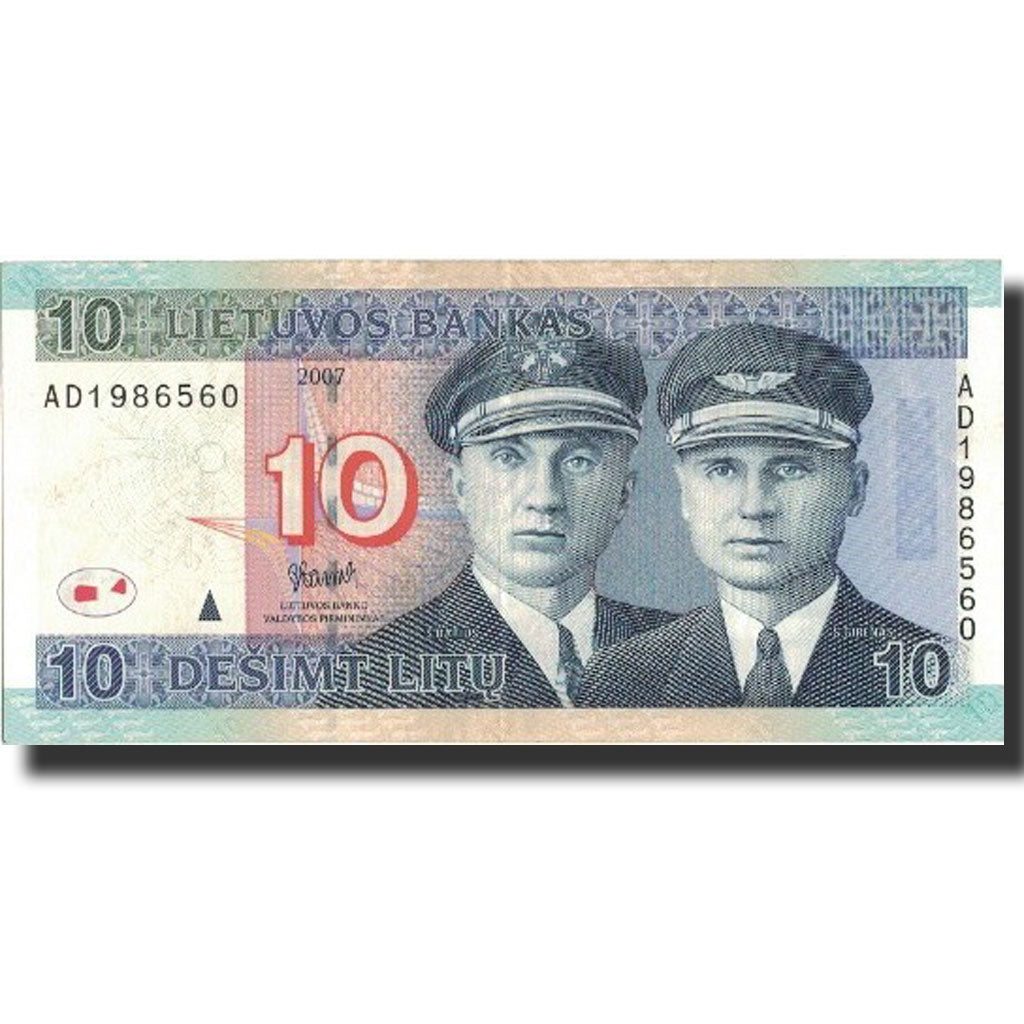 Banknote, Lithuania, 10 Litu, 2007, 2007, KM:68, AU(55-58)
