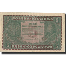 Poland, 5 Marek, 1919, 1919-08-23, AU(50-53)