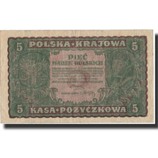 Pologne, 5 Marek, 1919, 1919-09-23, KM:24, TTB