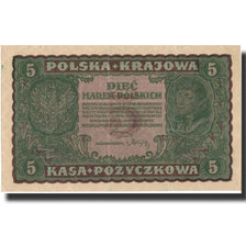 Polen, 5 Marek, 1919, KM:24, 1919-09-23, SS+