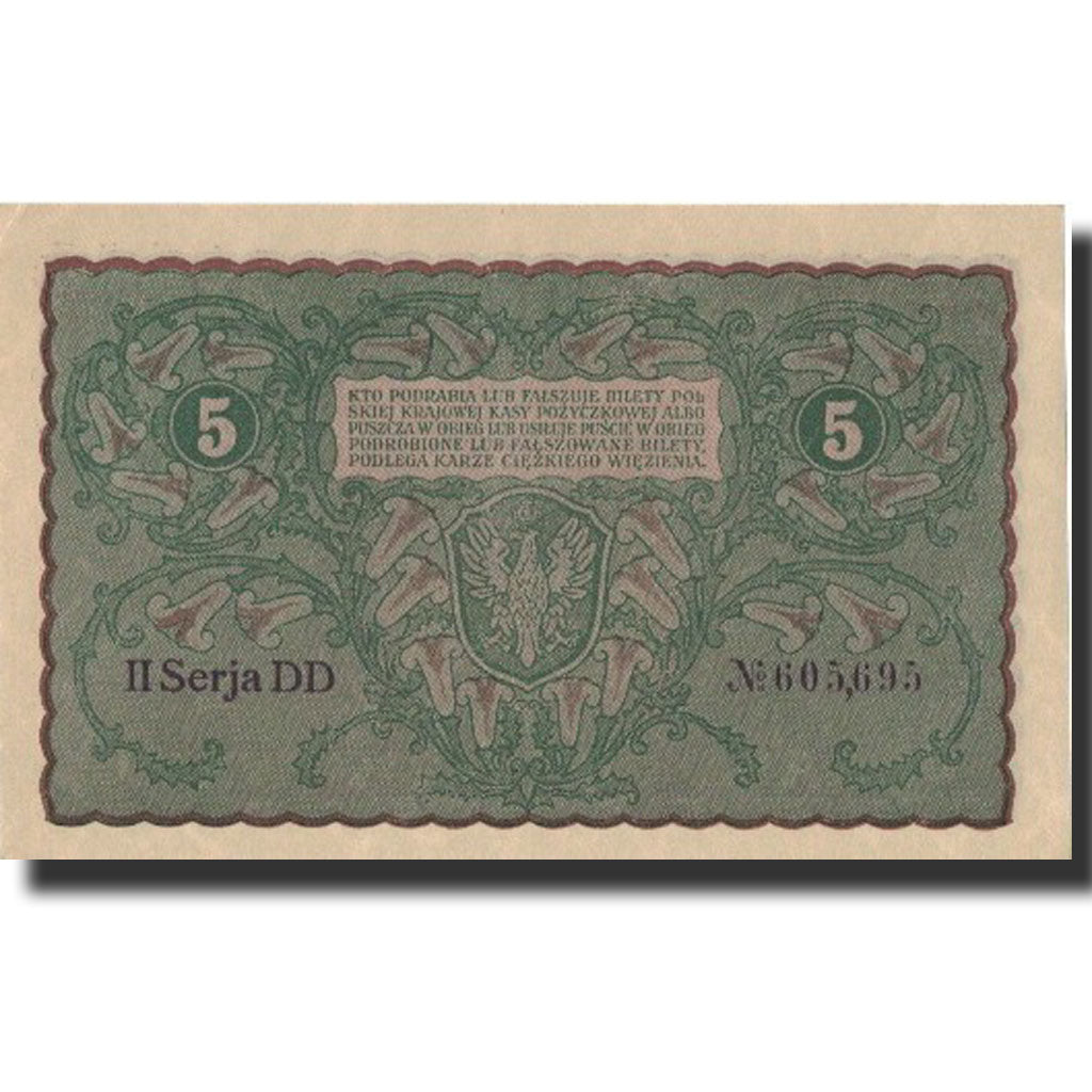 Poland, 5 Marek, 1919, 1919-09-23, UNC(64)