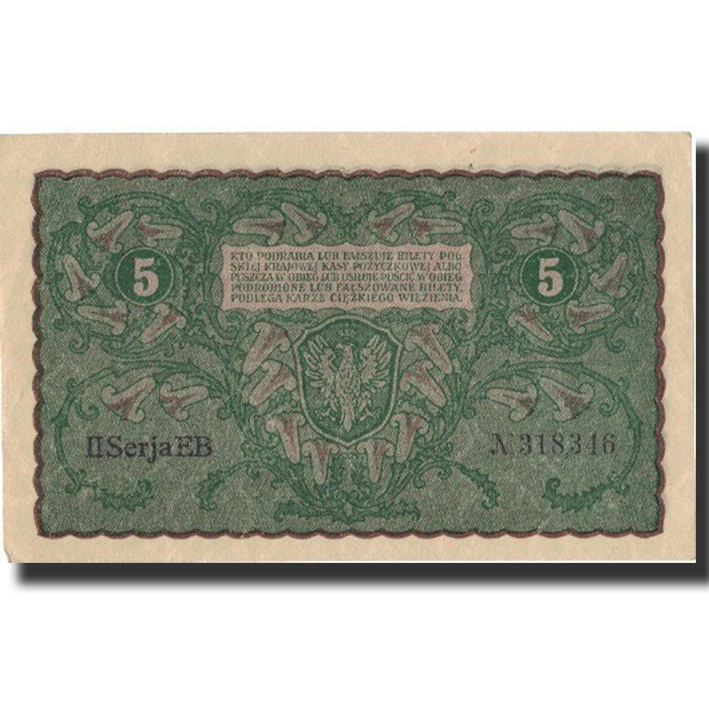 Poland, 5 Marek, 1919, 1919-09-23, KM:24, UNC(64)
