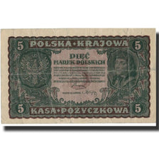 Poland, 5 Marek, 1919, 1919-09-23, AU(50-53)