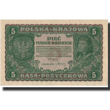 Polen, 5 Marek, 1919, KM:24, 1919-09-23, UNZ-