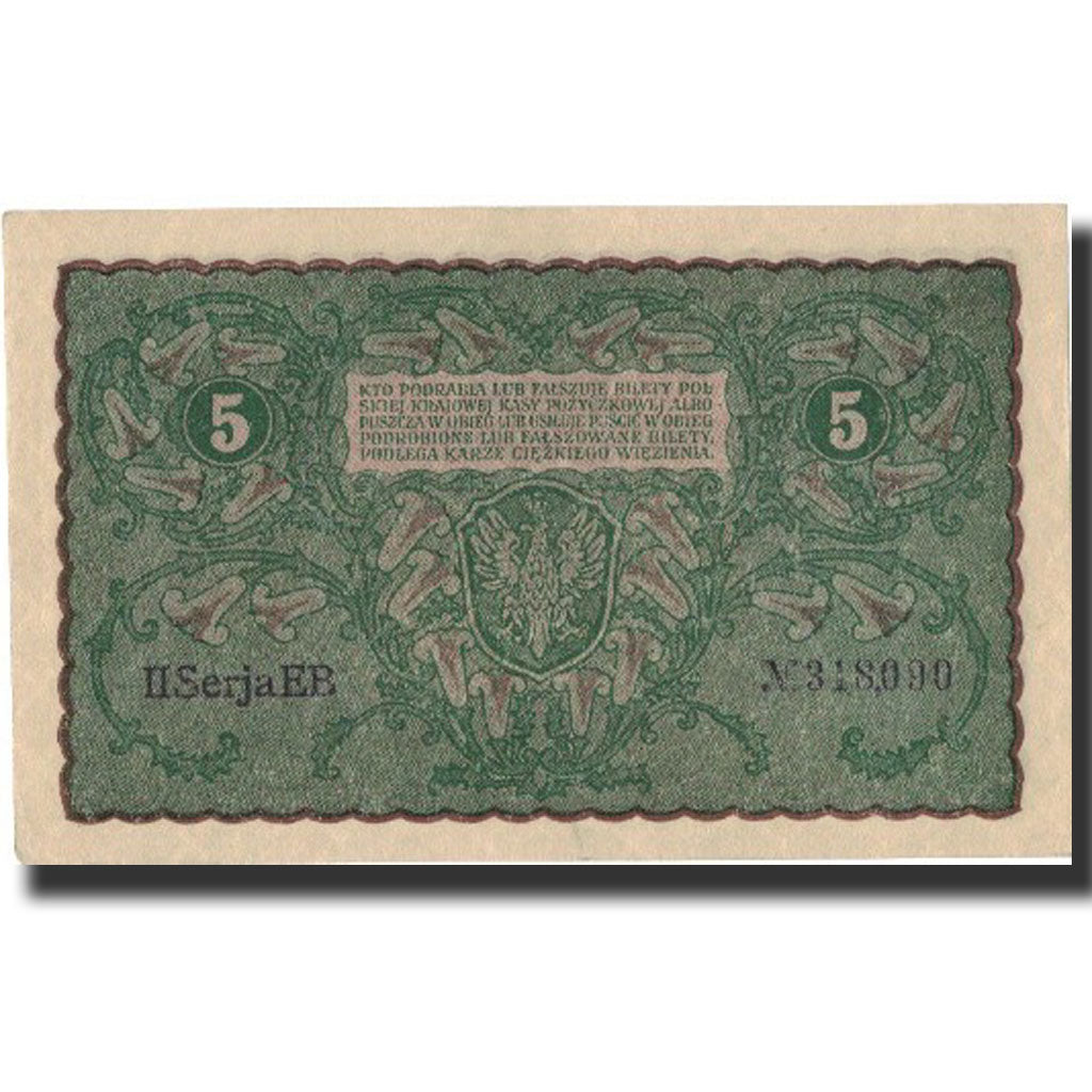 Poland, 5 Marek, 1919, 1919-09-23, KM:24, UNC(64)