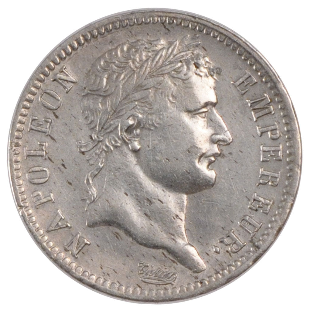 Coin, France, Napoléon I, Franc, 1809, Paris, AU(50-53), Silver, KM:692.1