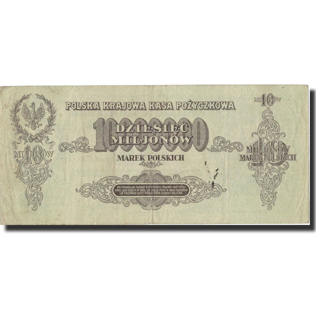 Banconote, Polonia, 10,000,000 Marek, 1923, KM:39, 1923-08-30, BB