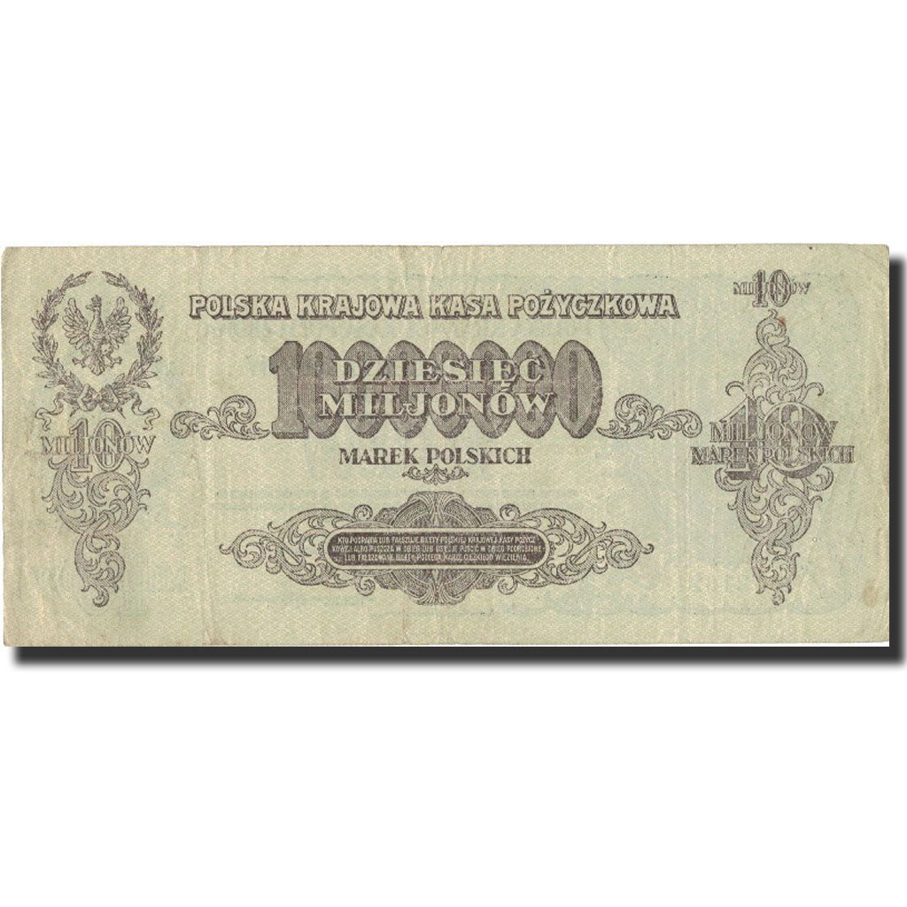 Banknote, Poland, 10,000,000 Marek, 1923, 1923-08-30, KM:39, AU(50-53)