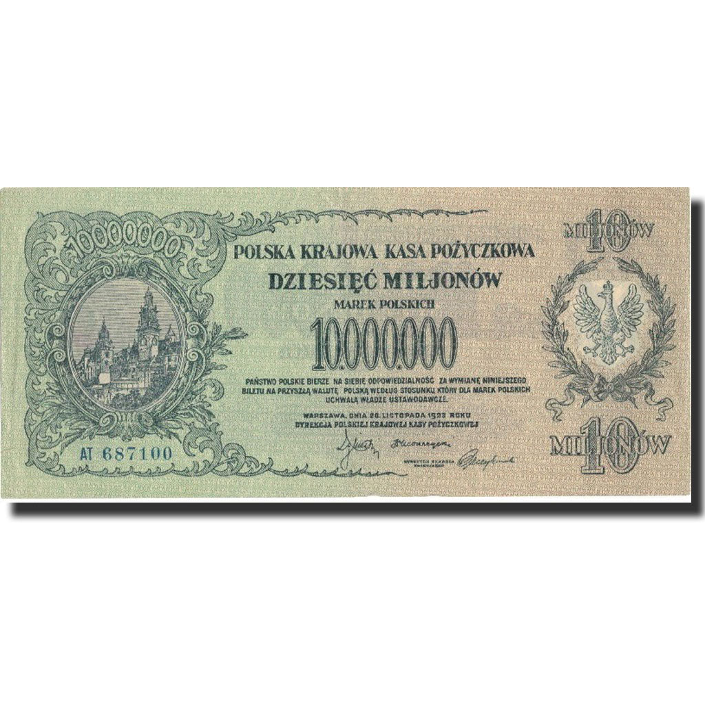 Banconote, Polonia, 10,000,000 Marek, 1923, KM:39, 1923-08-30, BB+