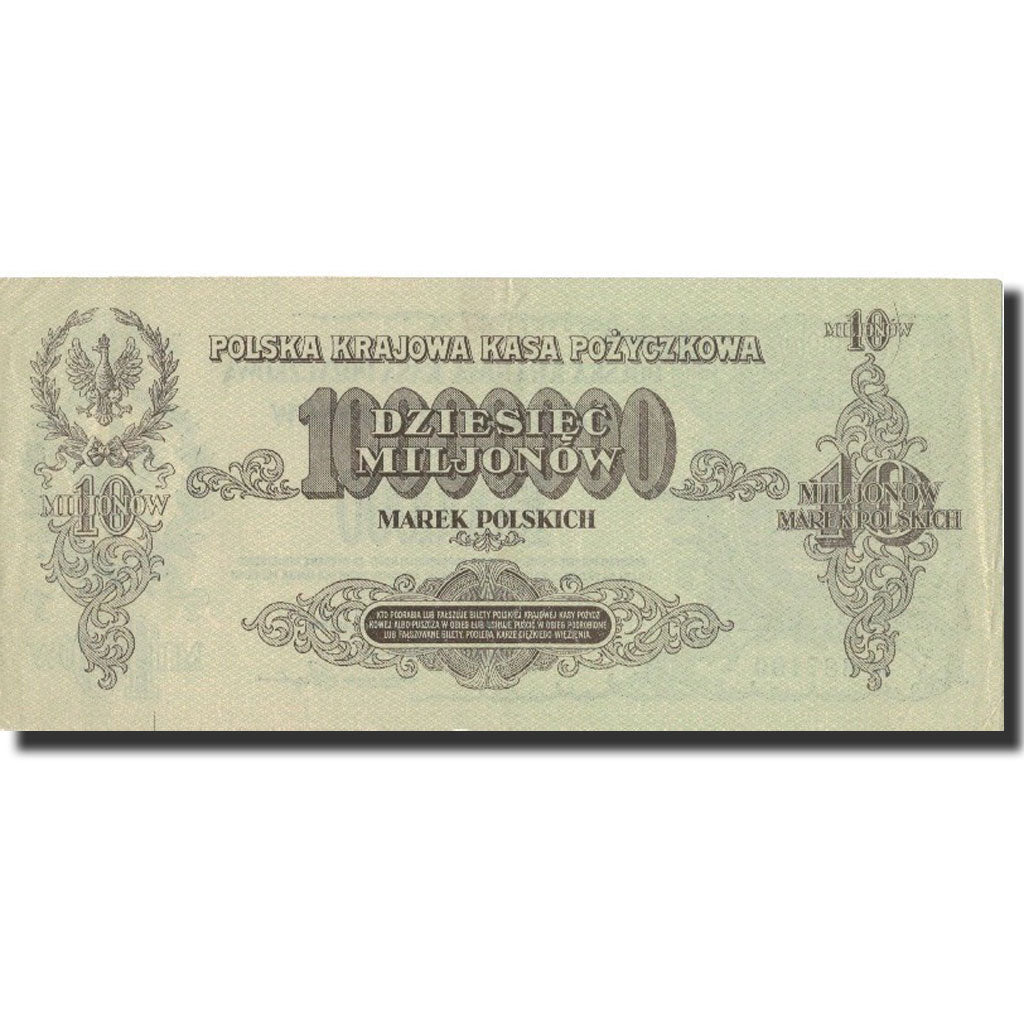 Banconote, Polonia, 10,000,000 Marek, 1923, KM:39, 1923-08-30, BB+