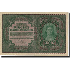 Poland, 500 Marek, 1919, 1919-08-23, KM:28, AU(50-53)