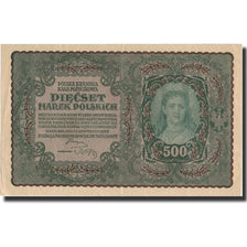 Polonia, 500 Marek, 1919, KM:28, 1919-08-23, SPL-